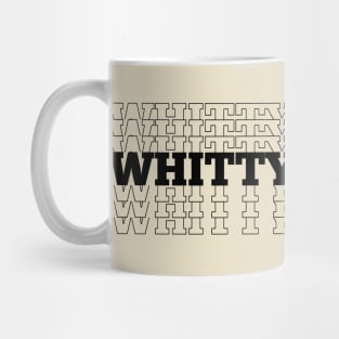 whitty hutton creme vintage - Wuld Toor, Stacked Text Mug